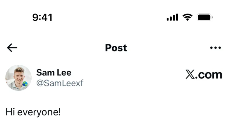 Banner — X, Social UI