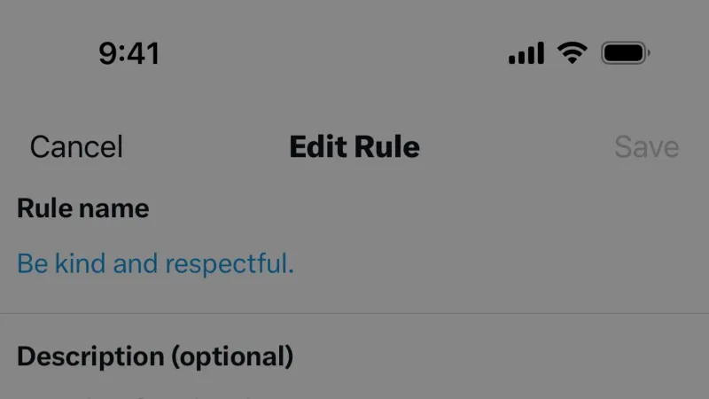 Delete — X, Social UI