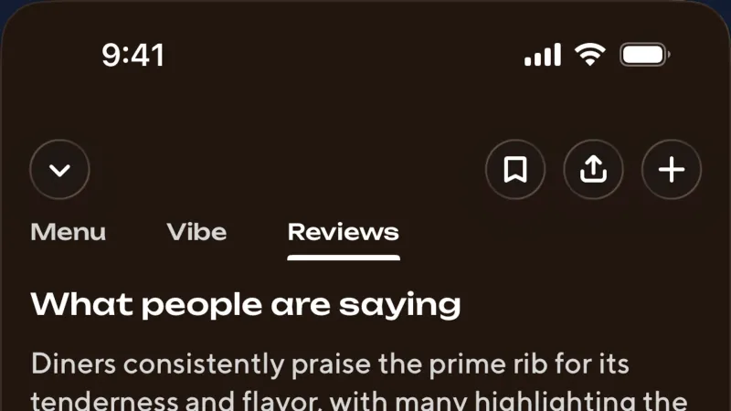 Reviews & Ratings — Zesty, Food & Drink UI