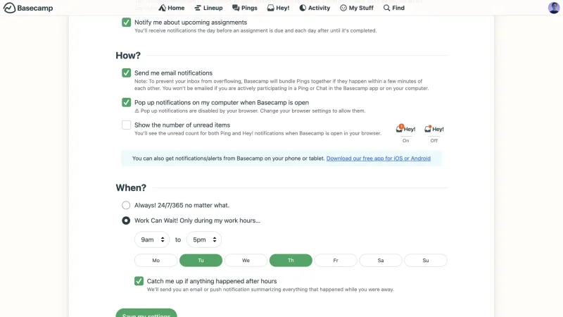 Basecamp — Productivity, интерфейс, скриншот 2/504