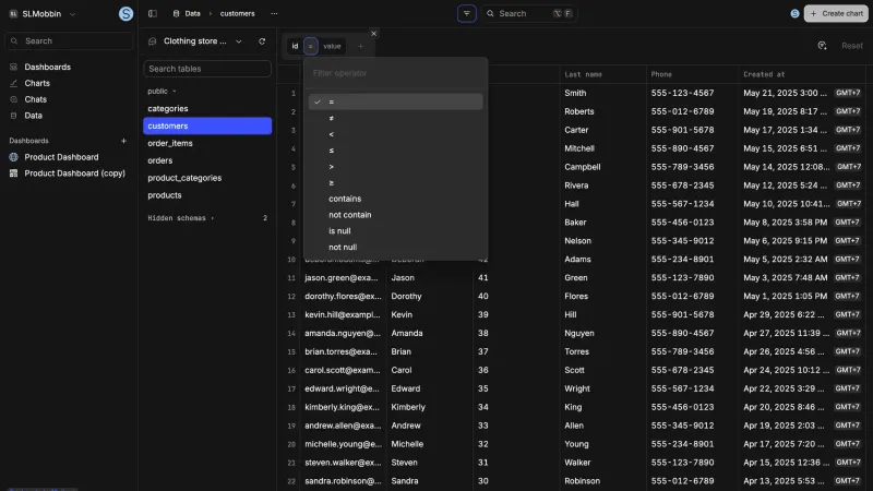 Basedash — Developer Tools, интерфейс, скриншот 7/170