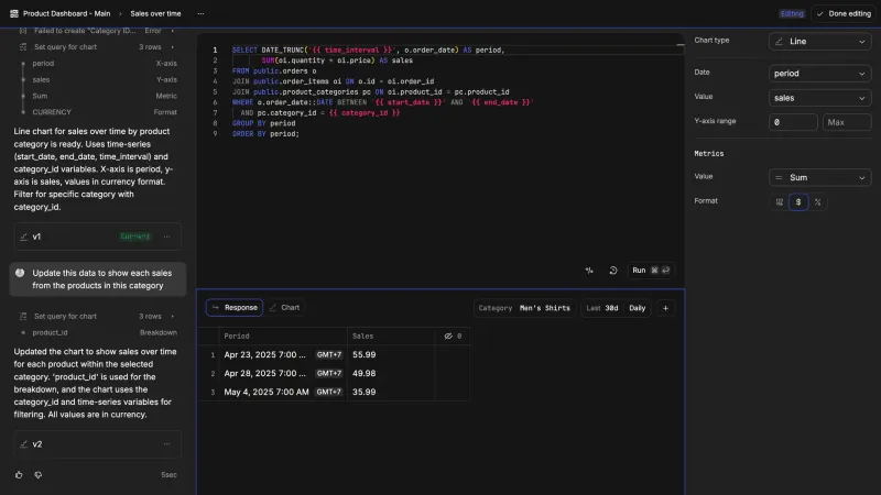 Basedash — Developer Tools, интерфейс, скриншот 11/170