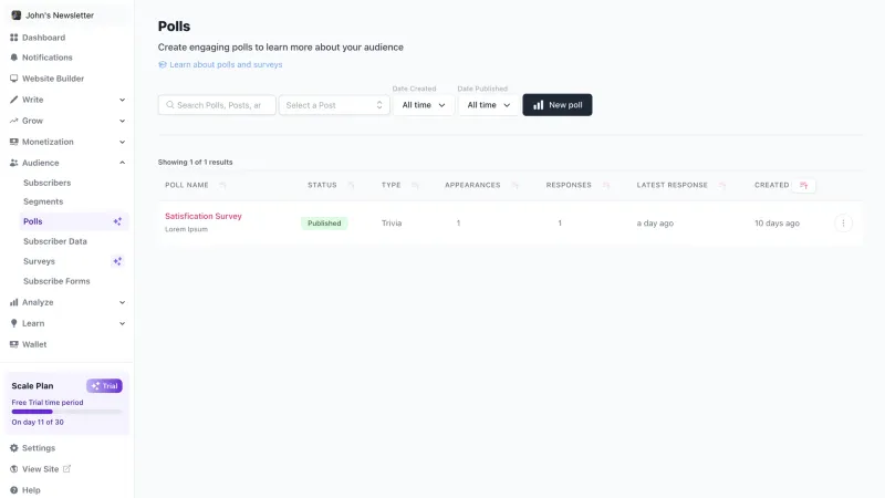 beehiiv — Marketing, интерфейс, скриншот 2/745
