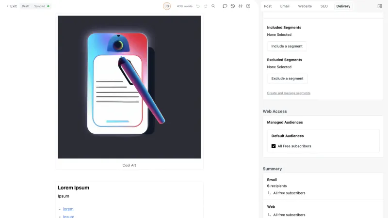 beehiiv — Marketing, интерфейс, скриншот 9/745