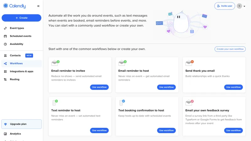 Calendly — Productivity, интерфейс, скриншот 5/617