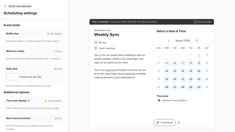 Calendly — Productivity, интерфейс, скриншот 10/617