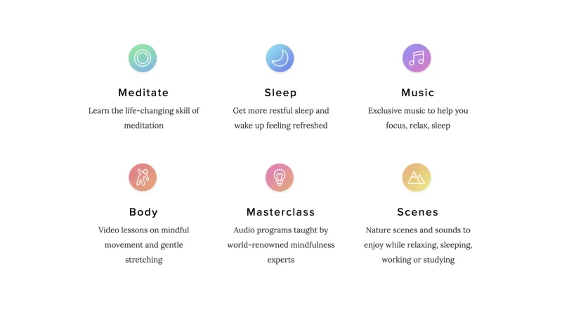 Calm — Health, интерфейс, скриншот 5/294