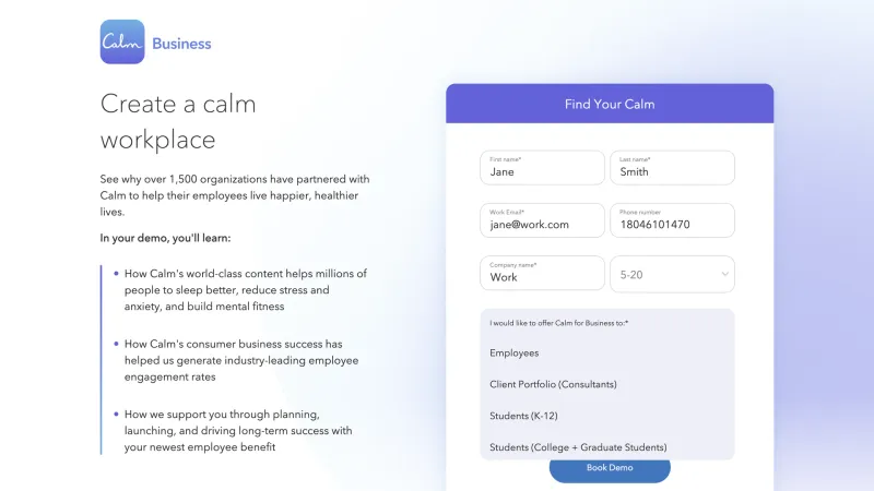 Calm — Health, интерфейс, скриншот 9/294