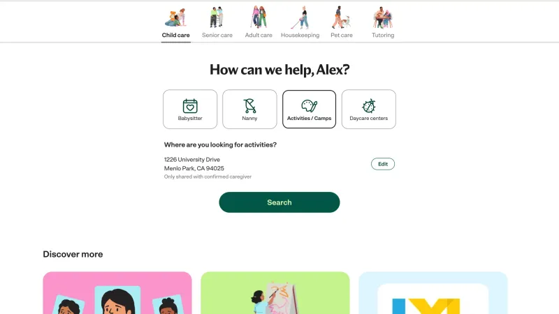 Care.com — Marketplace, интерфейс, скриншот 2/324