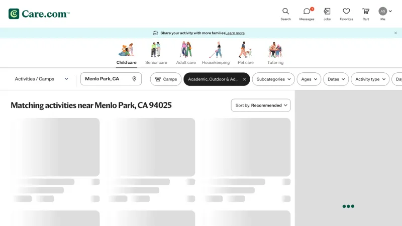 Care.com — Marketplace, интерфейс, скриншот 6/324