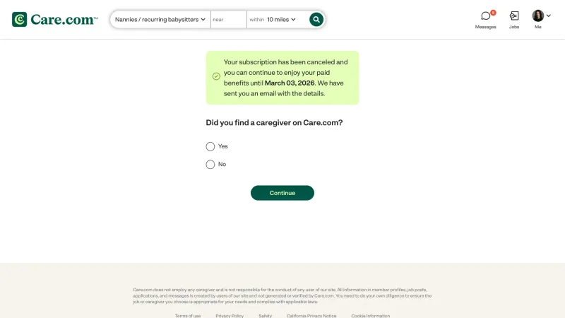 Care.com — Marketplace, интерфейс, скриншот 10/324