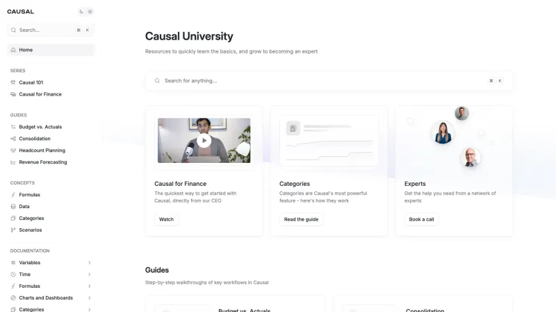 Causal — Fintech, интерфейс, скриншот 2/307