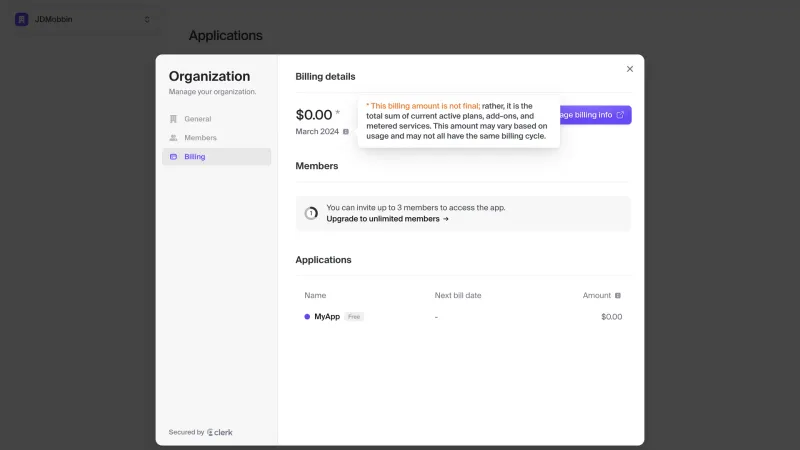 Clerk — Developer Tools, интерфейс, скриншот 4/470