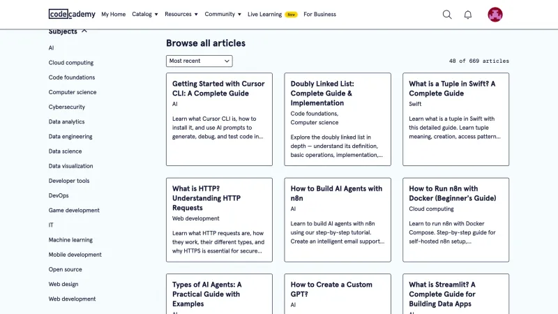 Codecademy — Education, интерфейс, скриншот 7/445