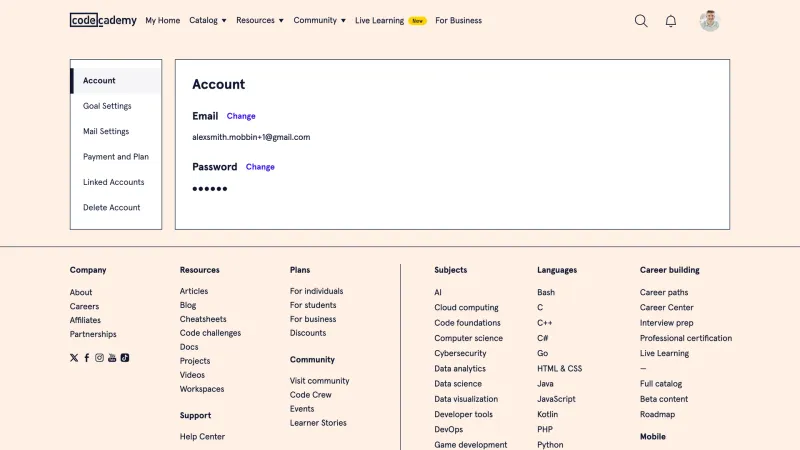Codecademy — Education, интерфейс, скриншот 8/445