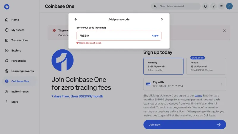 Coinbase — Fintech, интерфейс, скриншот 6/634