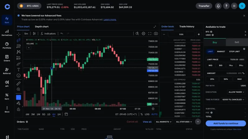 Coinbase — Fintech, интерфейс, скриншот 8/634