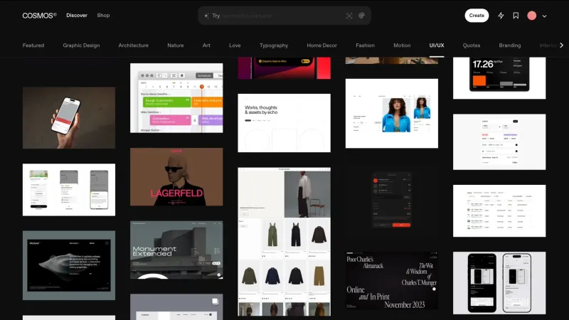 Cosmos — Design, интерфейс, скриншот 4/203
