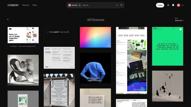 Cosmos — Design, интерфейс, скриншот 6/203