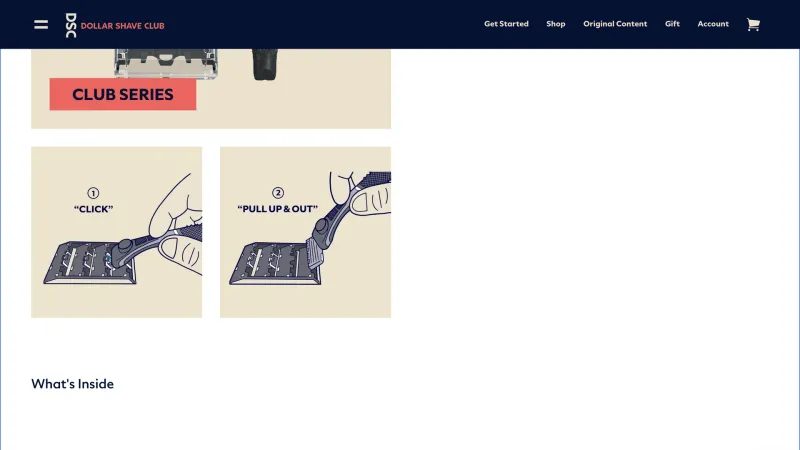 Dollar Shave Club — E-commerce, интерфейс, скриншот 4/205