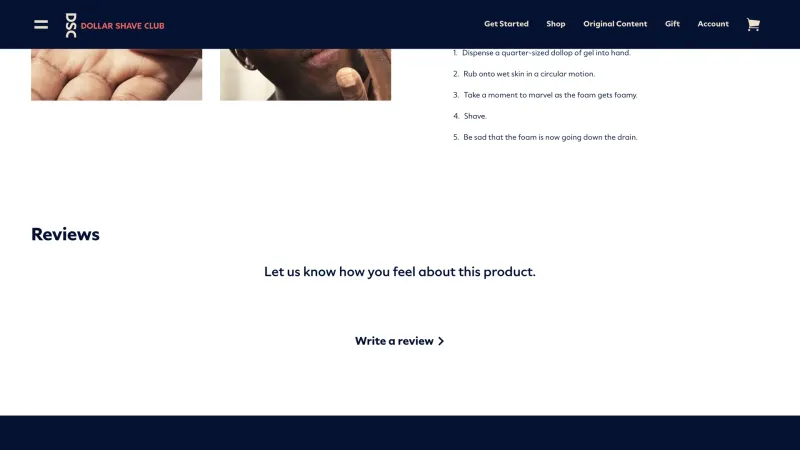 Dollar Shave Club — E-commerce, интерфейс, скриншот 10/205