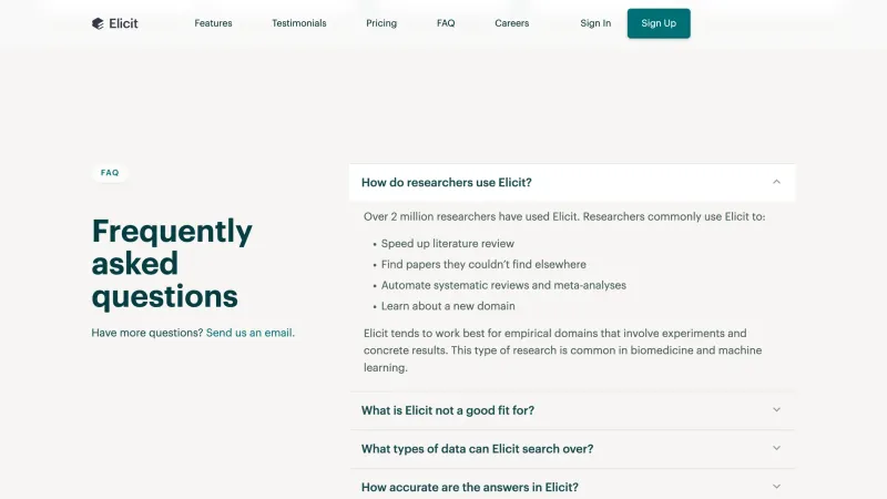 Elicit — AI & ML, интерфейс, скриншот 4/177