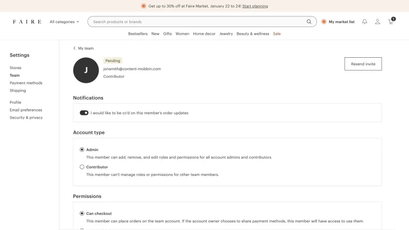Faire — E-commerce, интерфейс, скриншот 5/393