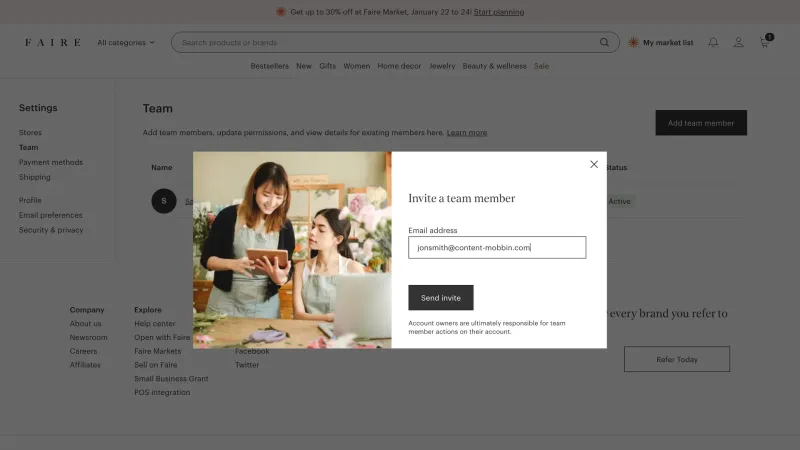 Faire — E-commerce, интерфейс, скриншот 10/393