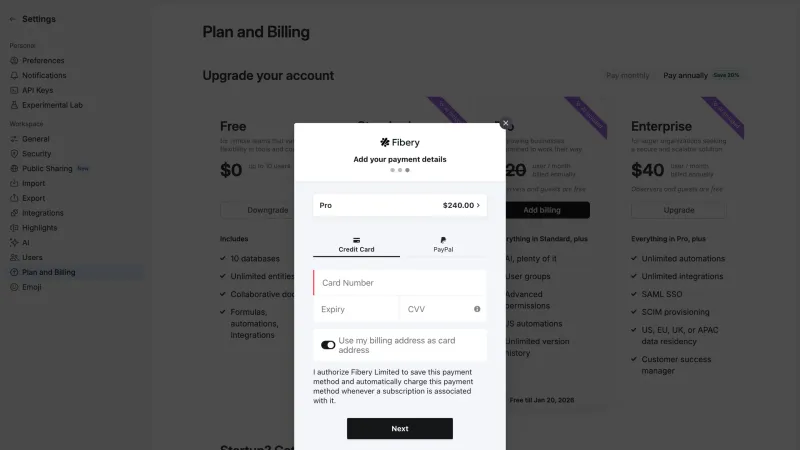 Fibery — Productivity, интерфейс, скриншот 9/295