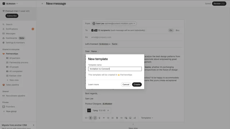 Folk — CRM, интерфейс, скриншот 8/470