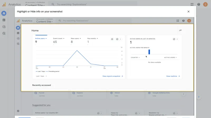 Google Analytics — Analytics, интерфейс, скриншот 10/238