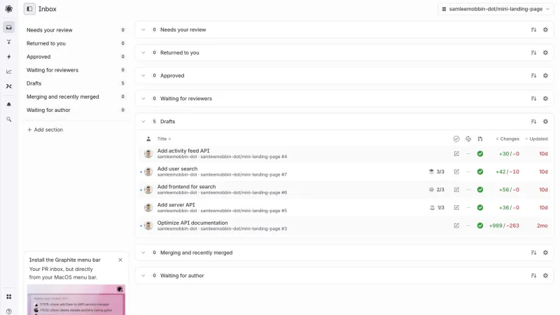 Graphite — Developer Tools, интерфейс, скриншот 9/179