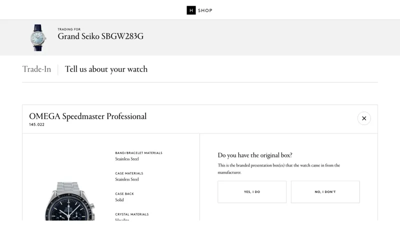 Hodinkee — E-commerce, интерфейс, скриншот 9/600