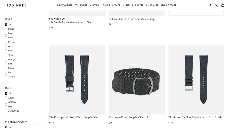 Hodinkee — E-commerce, интерфейс, скриншот 11/600