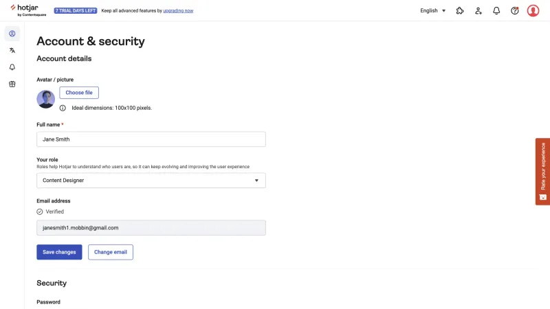 Hotjar — Analytics, интерфейс, скриншот 7/671