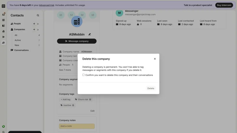 Intercom — Communication, интерфейс, скриншот 7/602
