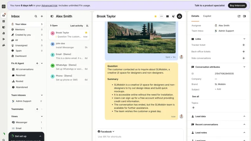 Intercom — Communication, интерфейс, скриншот 8/602