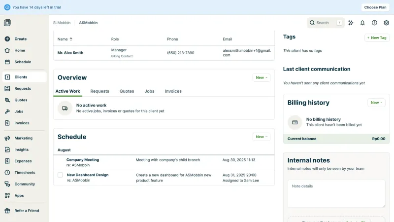 Jobber — Productivity, интерфейс, скриншот 7/389