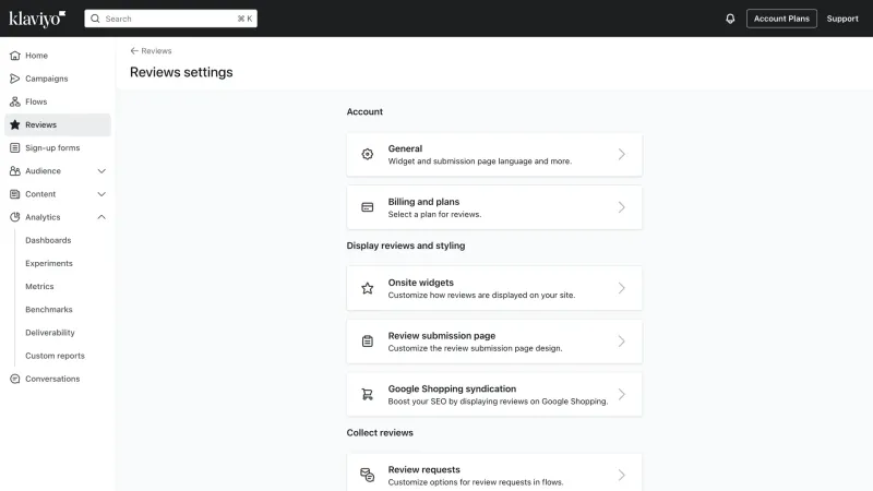 Klaviyo — Marketing, интерфейс, скриншот 3/751
