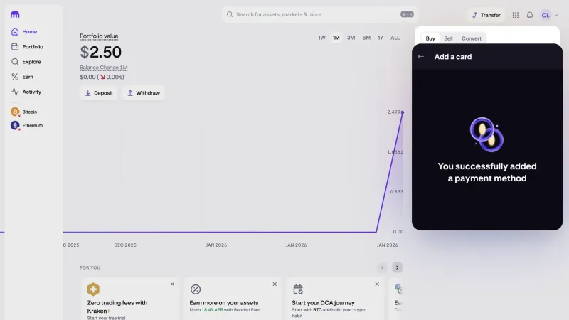 Kraken — Fintech, интерфейс, скриншот 4/284