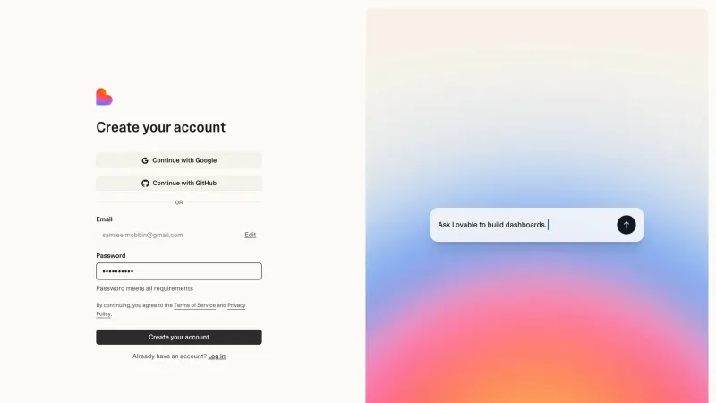 Lovable — Developer Tools, интерфейс, скриншот 10/379