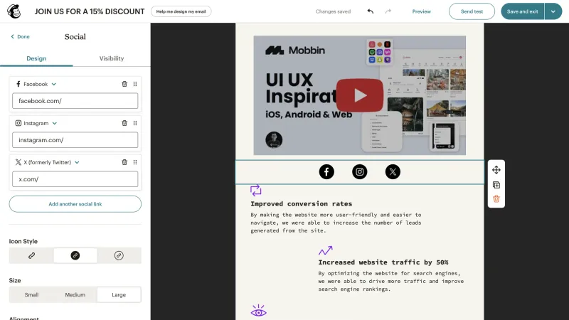 Mailchimp — Marketing, интерфейс, скриншот 6/794