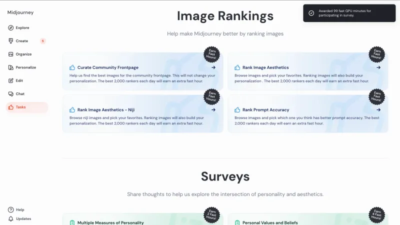 Midjourney — AI & ML, интерфейс, скриншот 11/194