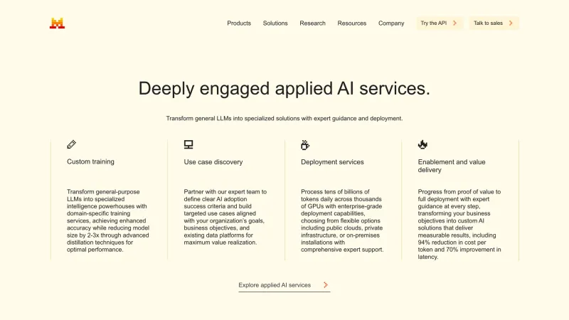Mistral AI — AI & ML, интерфейс, скриншот 4/285