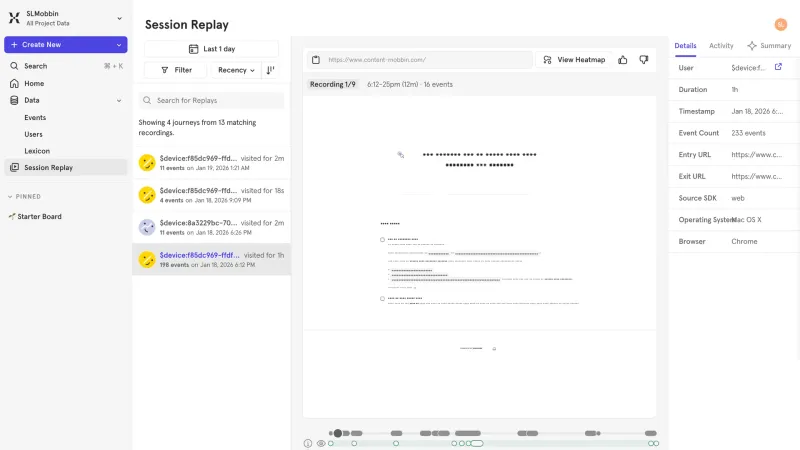 Mixpanel — Analytics, интерфейс, скриншот 7/647