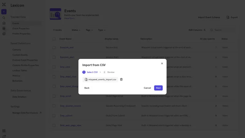 Mixpanel — Analytics, интерфейс, скриншот 9/647