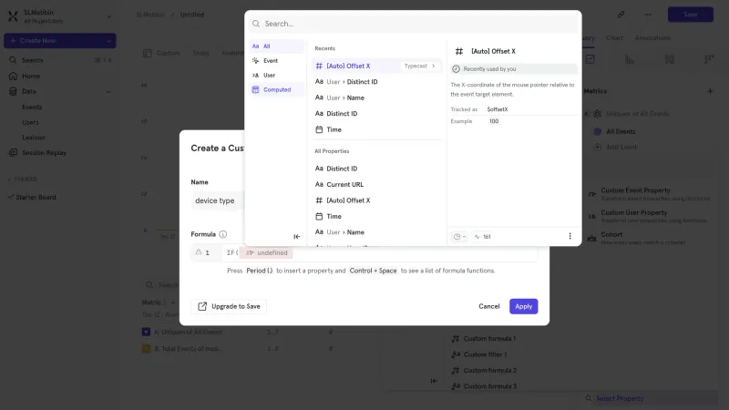 Mixpanel — Analytics, интерфейс, скриншот 12/647