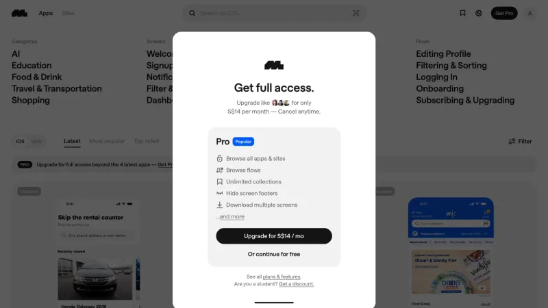 Mobbin — Design, интерфейс, скриншот 8/210
