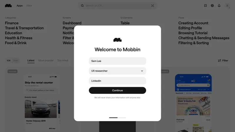 Mobbin — Design, интерфейс, скриншот 11/210