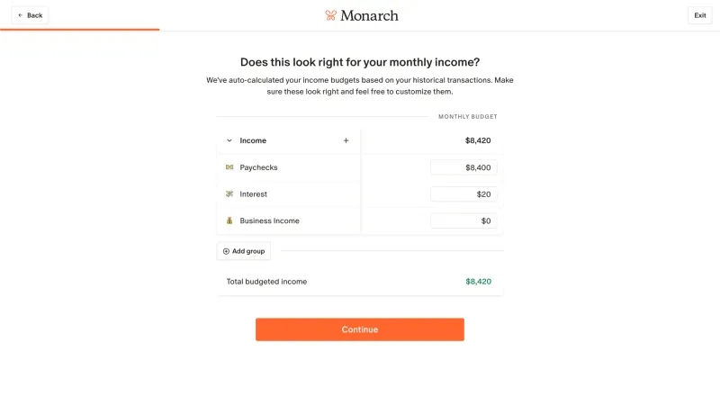 Monarch — Fintech, интерфейс, скриншот 3/490